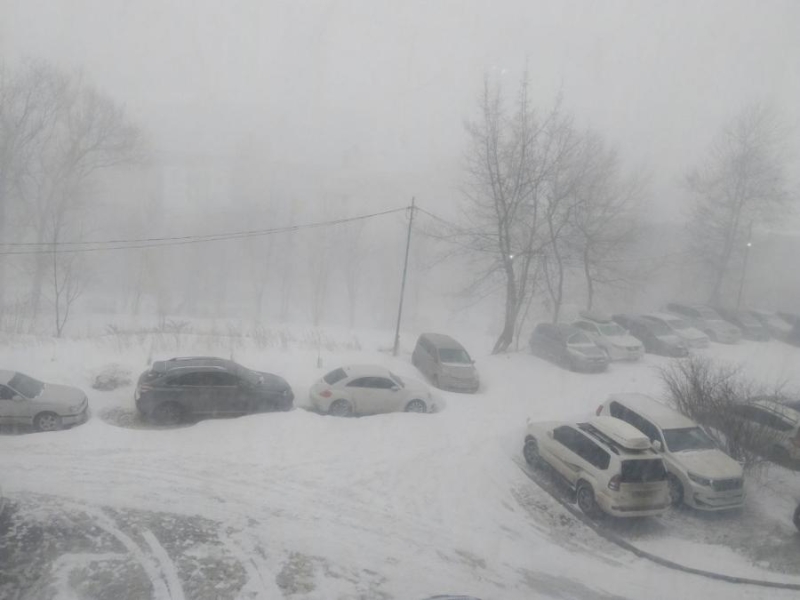 Вслед за Москвой замело и Владивосток