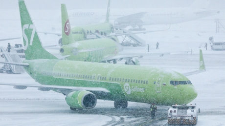 Посадка обледеневшего S7 с 200 пассажирами в Иркутске попала на видео