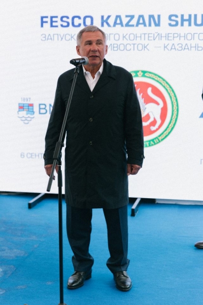 FESCO Kazan Shuttle: первый поезд в рамках нового сервиса отправился из ВМТП в Татарстан